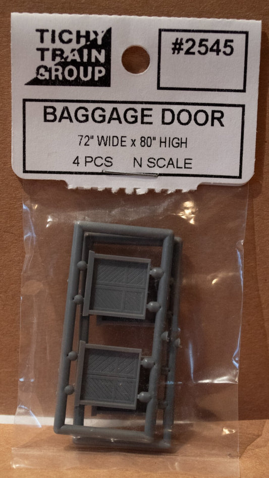 Tichy Train Group #2545 Victorian Baggage Door -- 72 x 80" Scale, .48 x .515" Op