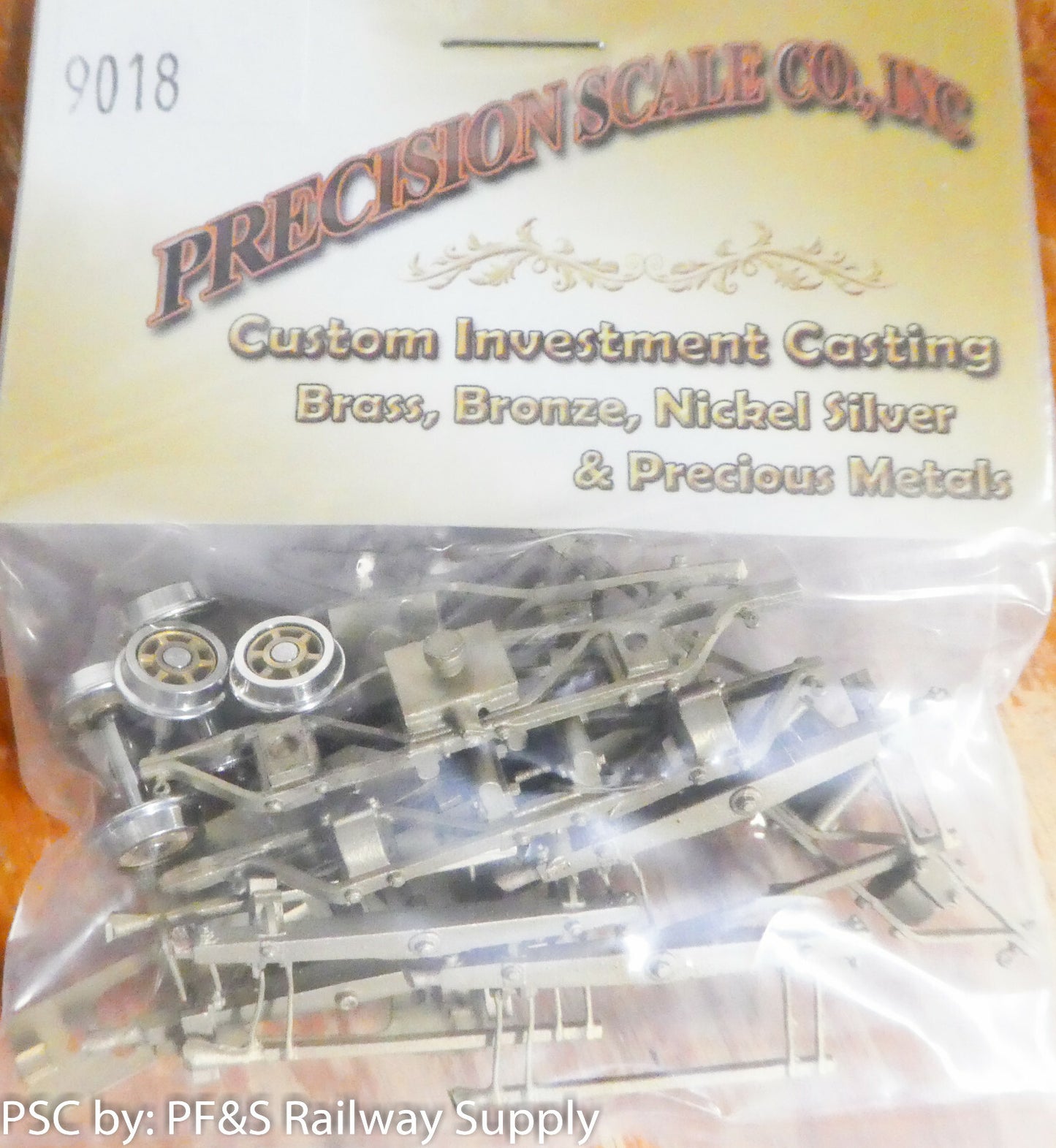 Precision Scale #9018 Trucks, Baldwin Tender, Early Light Weight, Truck Hung