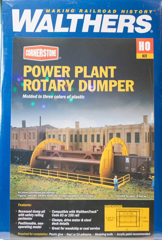 Walthers HO #933-4170 Rotary Dumper -- Kit - 10 x 6-1/8 x 3-1/4" 25.4 x 15.5 x 8