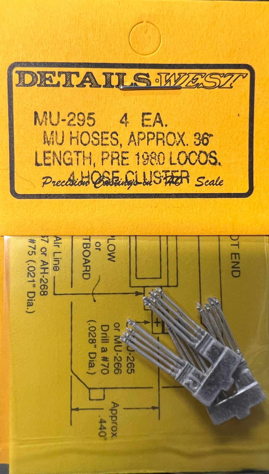 Details West HO #295 MU Hoses