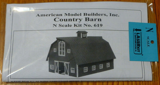 American Model Builders, Inc #619 Country Barn Kit (Laser Kit)