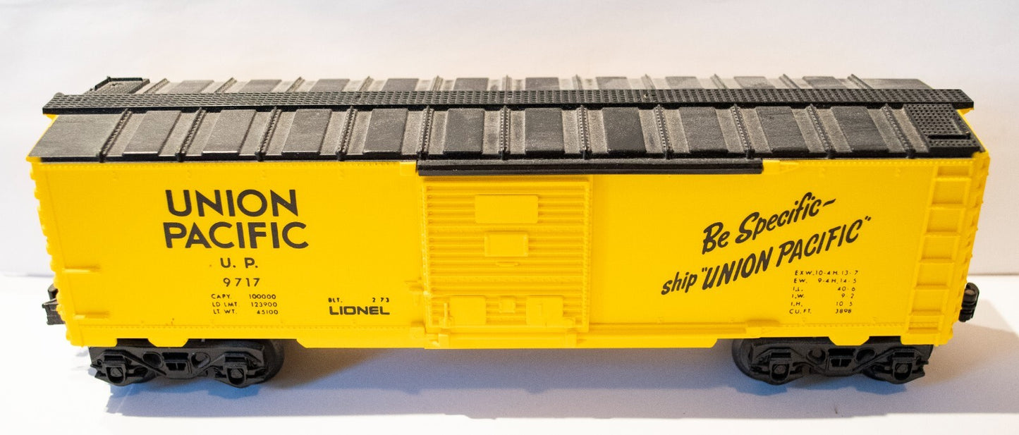 Lionel O Scale  #6-9717 UNION PACIFIC UP BOXCAR