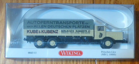 Wiking #0843 / MB L10 000 Transport (HO Scale) Kube & Kubenz