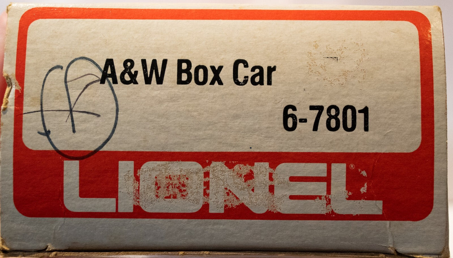 Lionel O Scale (Used) #7801 A&W Box Car