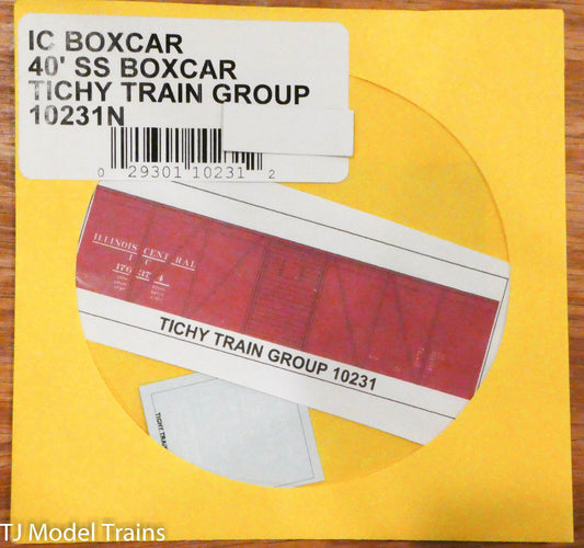 Tichy Train Group Decal #10231N Illinois Central 40 SS Boxcar (Decal)