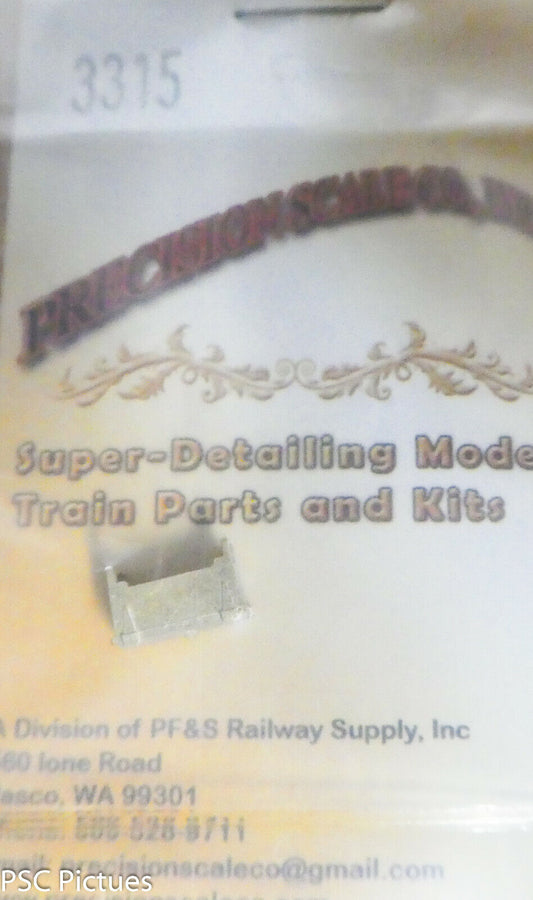 Precision Scale HO #3315 Box, Tool, for: Pilot Deck Mount Style (Brass)