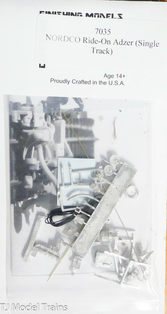 Custom Finishing Models HO #7035 Nordco Ride-On Adzer (Single Track) (kit)