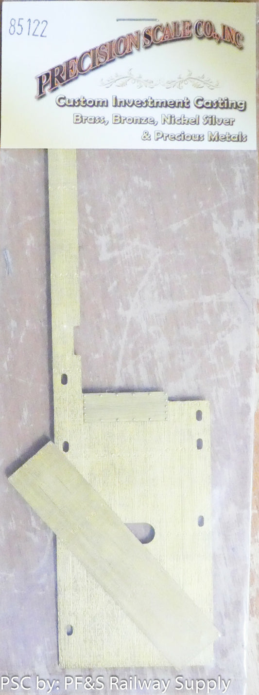 Precision Scale O #85122 Decking, Etched Brass, 26-Ton Shay (Brass Parts)