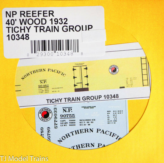 Tichy Train Group HO #10348 Northern Pacific 40' Wood Reefer (1932) (Decal)