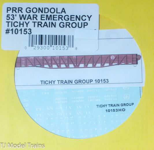 Tichy Train Group #10153 Decal for: Pennsylvania Railroad 53' War Emergency Gond