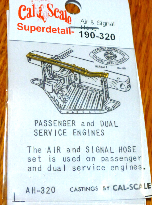Cal-Scale #320 Bracketed Air & Signal Lines (Brass Casting)