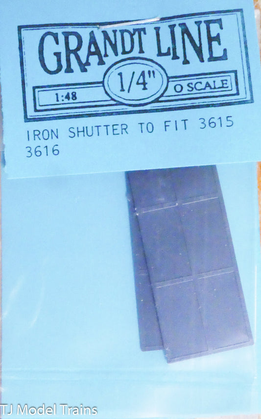 Grandt Line O #3616 Iron Shutters (Plastic) Fits: 3615