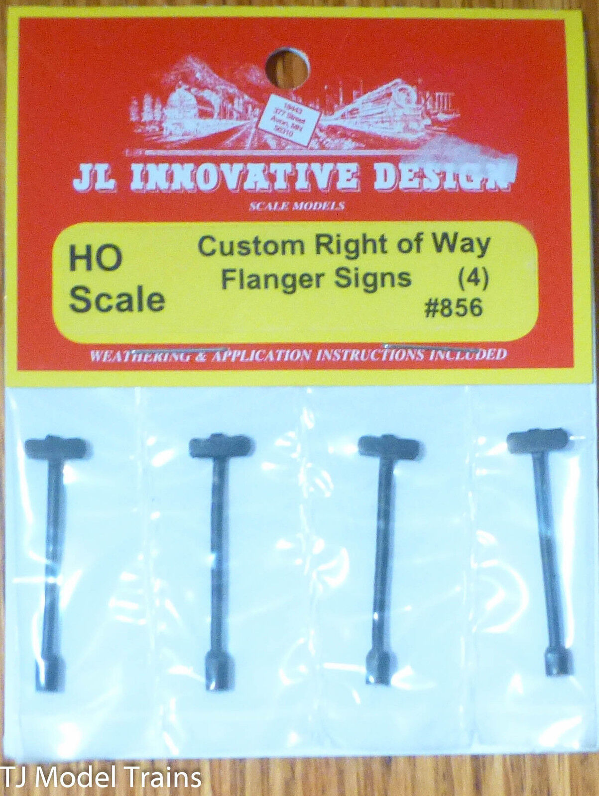 JL Innovative Design #856 Custom Flanger Trackside Signs (No Label)
