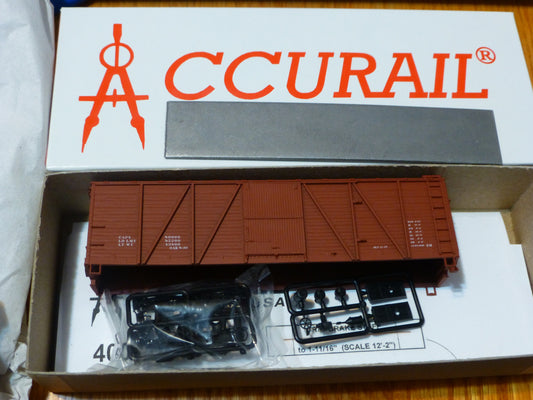 Accurail HO #7099 (40' OB wd box 6 pnl) DATA OXIDE