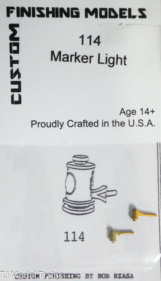 Custom Finishing Models HO #114 Markter Lights (Brass Castings)