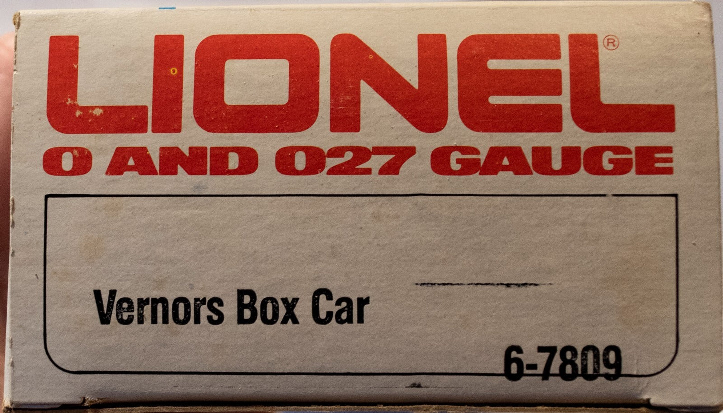 Lionel O Scale  #6-7809 Vernors Boxcar