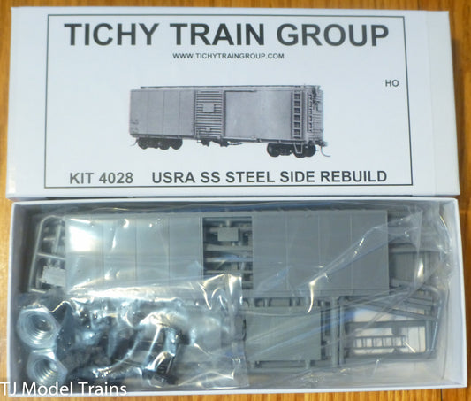Tichy Train Group HO #4028 USRA SS Boxcar Steel Side Rebuild (Plastic Kit)