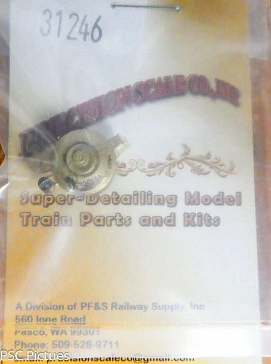 Precision Scale HO #31246 Dome for: Tank Car with Side Relief Valve (Brass)