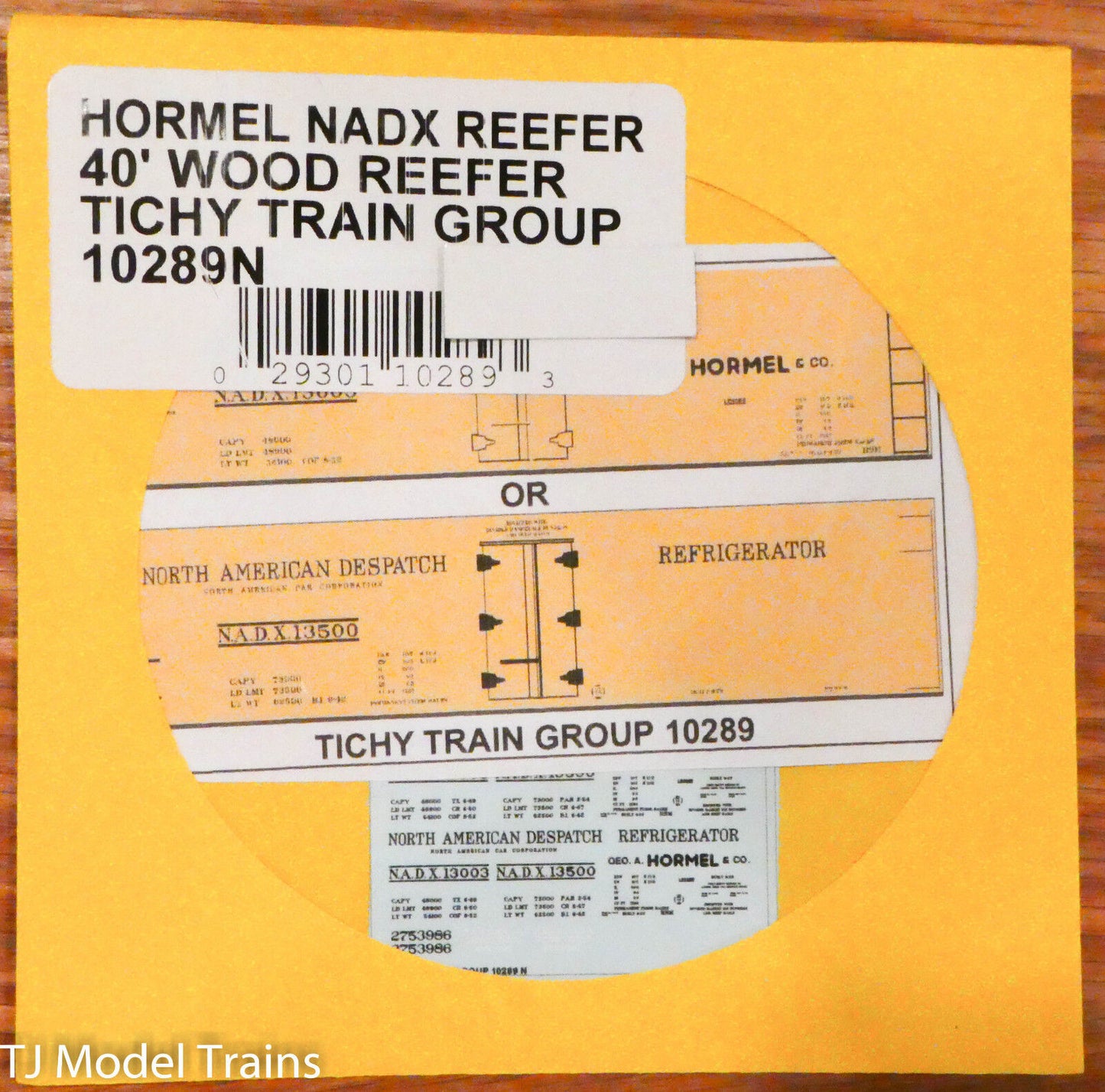 Tichy Train Group Decal #10289N Hormel NADX 40' Wood Reefer (Decal)