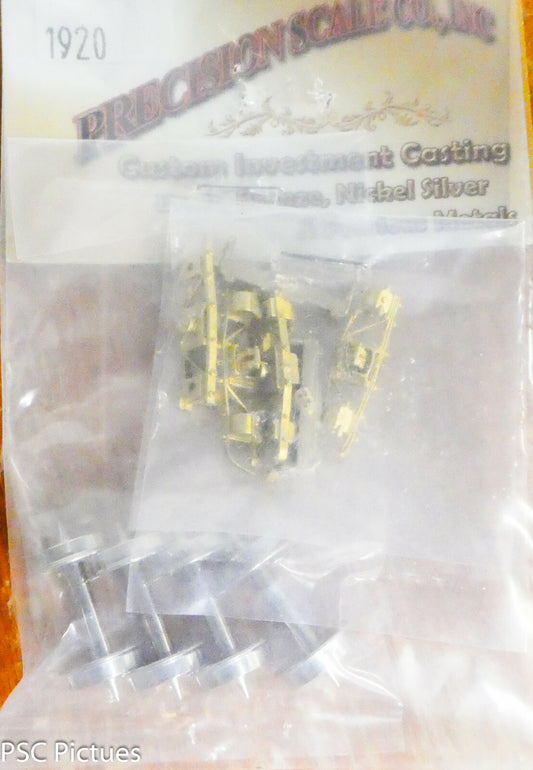 Precision Scale Sn3 #1920 Trucks, D&RGW Caboose, w/Leaf Springs, 26" Wheels Sn3