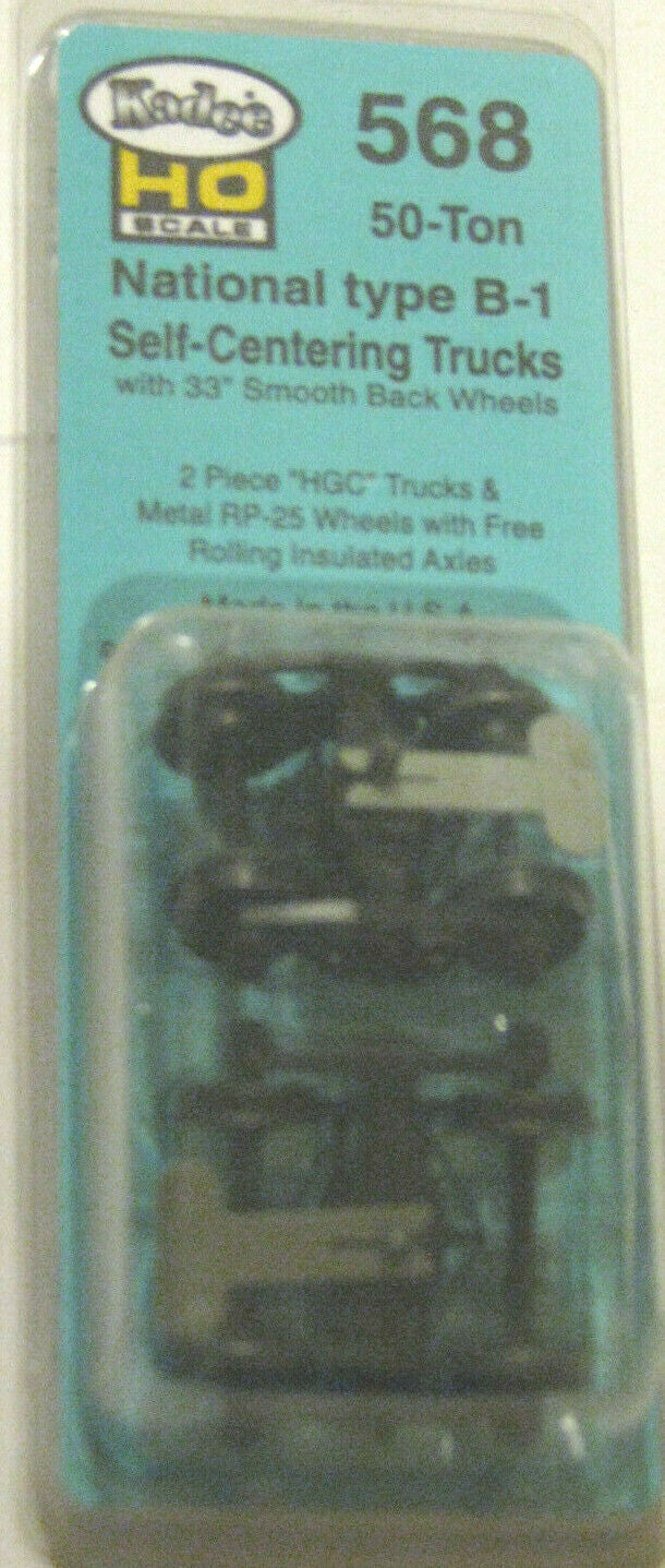 Kadee HO #568  Self-Centering Freight Truck (1 Pair) HO Scale