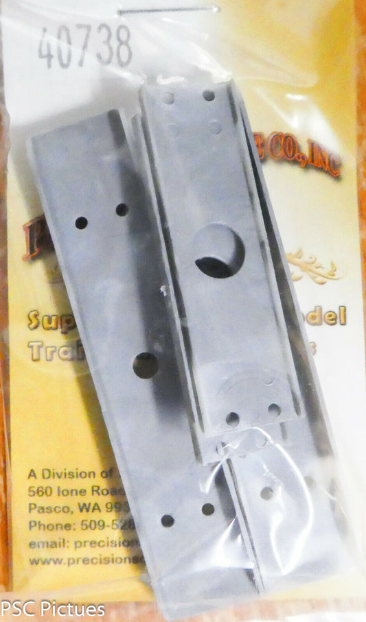 Precision Scale O #40738 Bolsters, PRR 2DP5 & 2D5P5 Pass Cars (Plastic) 1 Pair