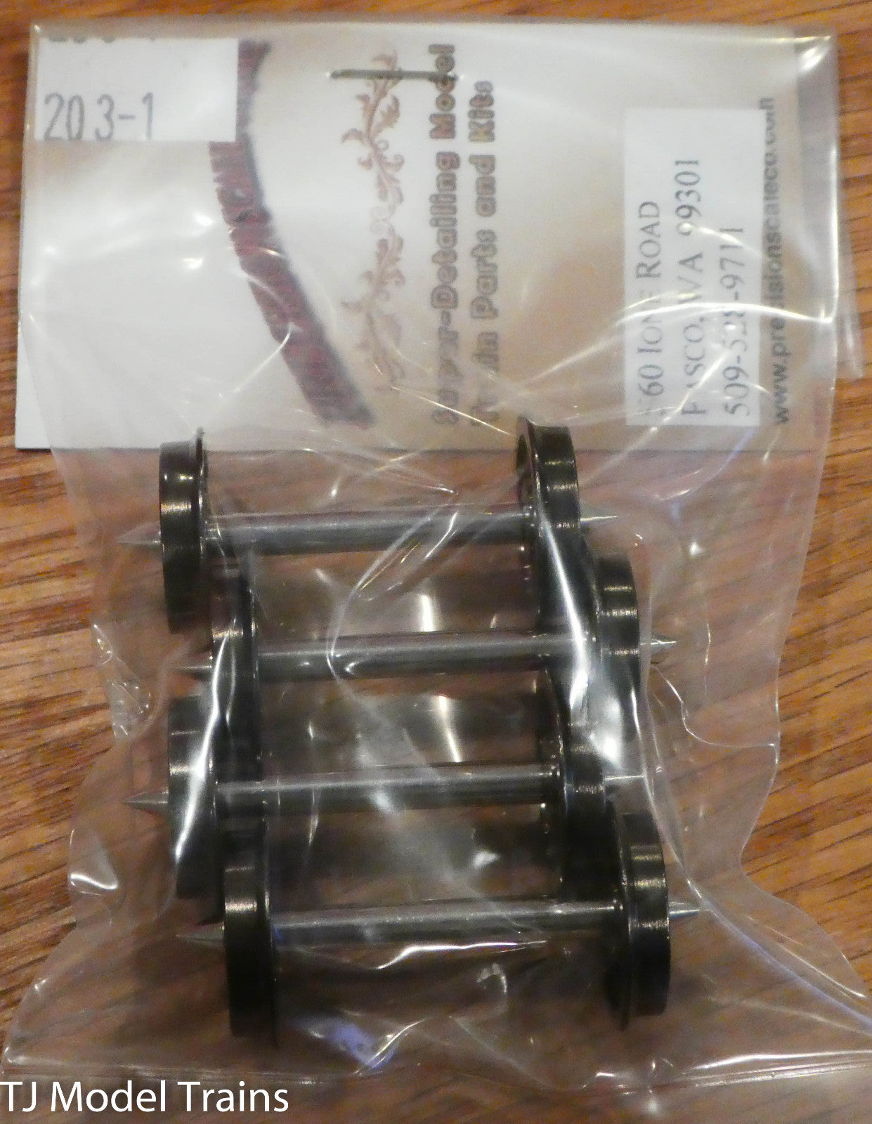 Precision Scale O #203.1 Wheel Sets, 33", Pointed Axle End, Insulated