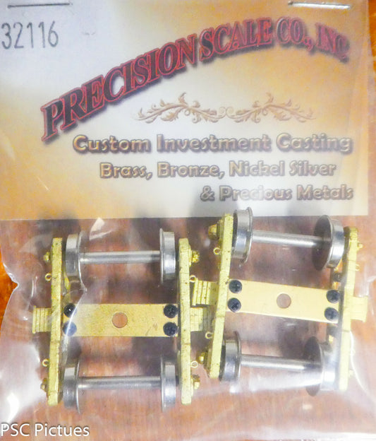 Precision Scale HO #32116 (Built) Trucks, Commonwealth Light Weight 4-Wheel (Br