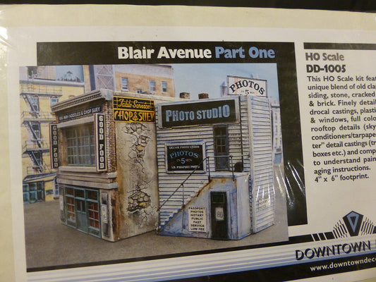 Downtown Deco HO #1005 Blair Avenue Part One -- Kit - 4 x 6" 10.2 x 15.2cm