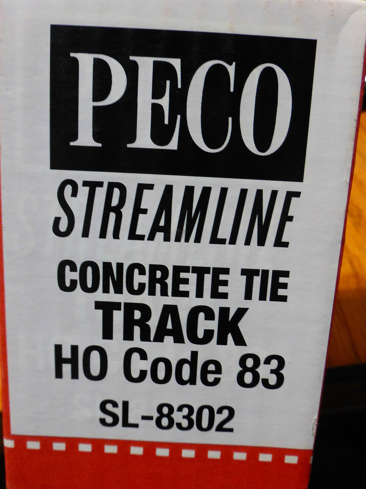 Peco #552-SL-8302 Streamline 83 Line Flexible Track (1 pcs)- Concrete Ties