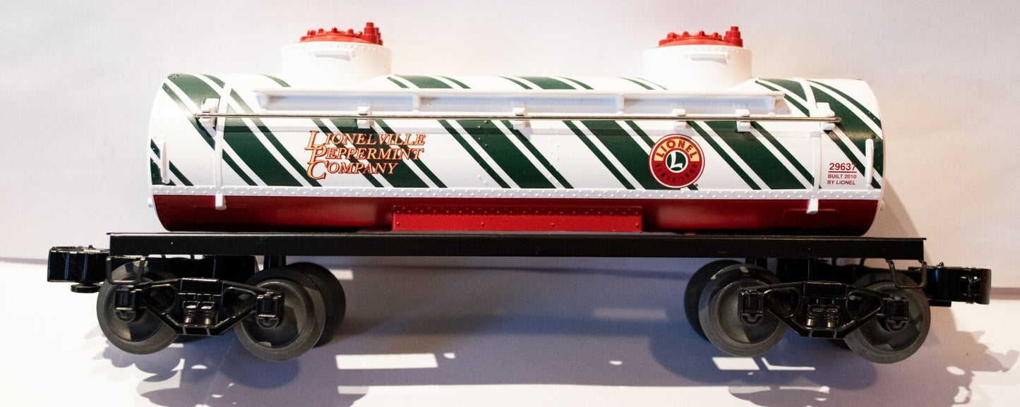 Lionel O Scale  #6-29637 CANDY CANE TWO-DOME TANK CAR