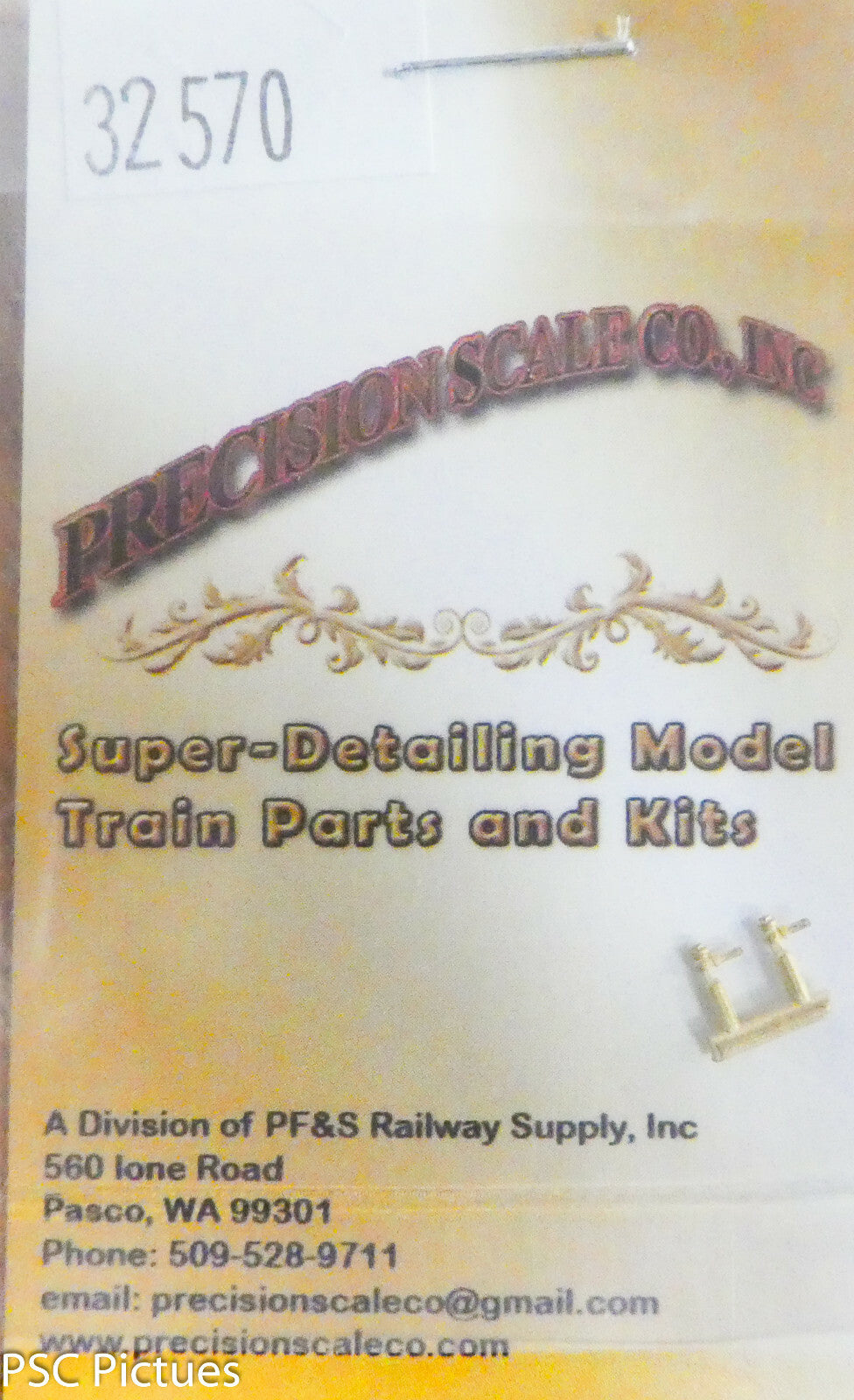 Precision Scale HO #32570 Drifting Valves, C-16 and Others, Type 1 (Brass Parts)