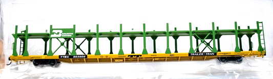 Walthers HO #910-8030 89' Flatcar w/Bi-Level Open Auto Rack - Ready to Run -- Bu