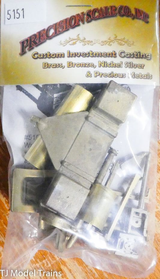 Precision Scale O #5151 Cylinder Block w/Guide  (Brass) 1:48th Scale