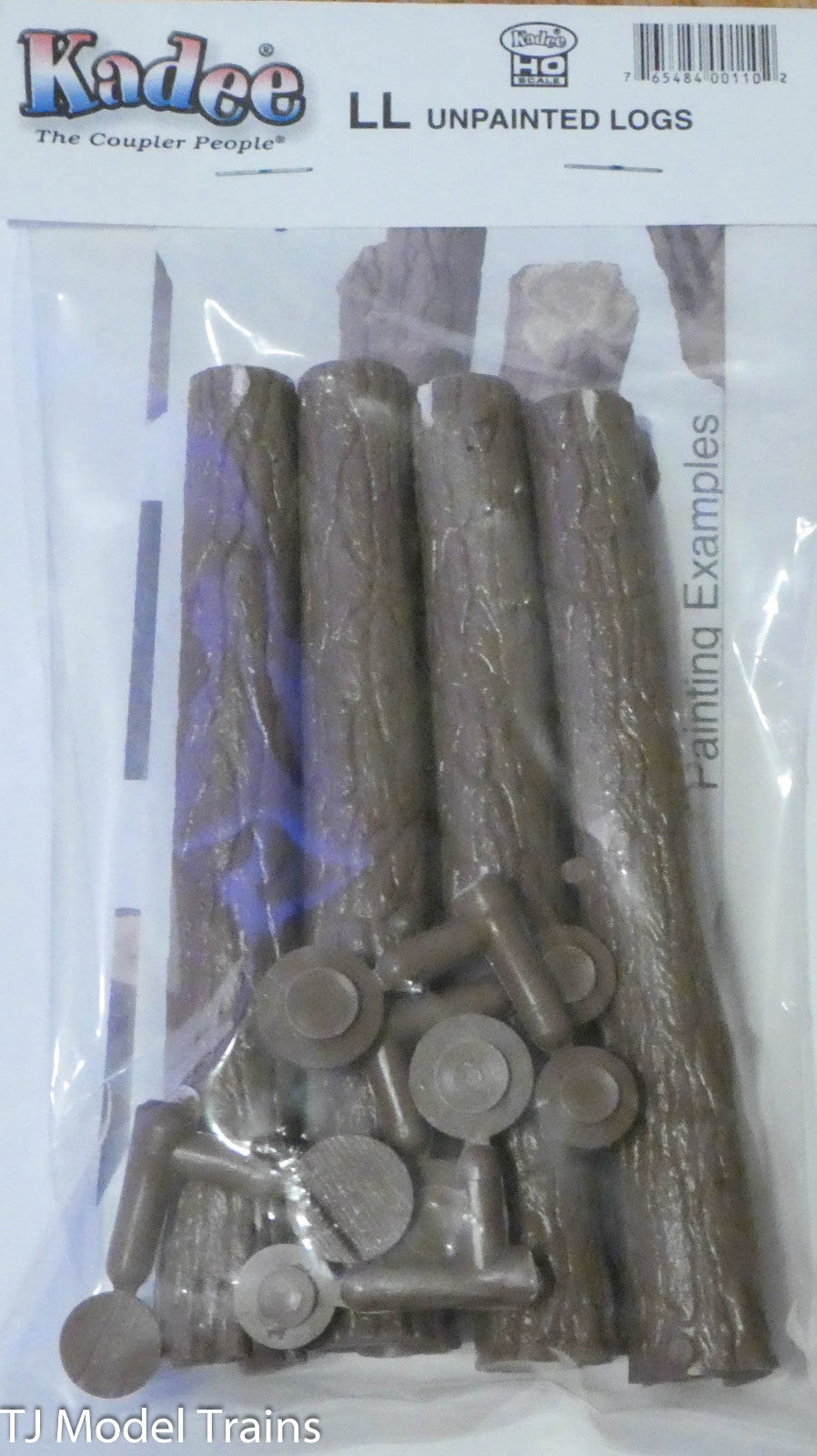 Kadee #110 (LL) HO Unpainted Logs (4 in package / Plastic)