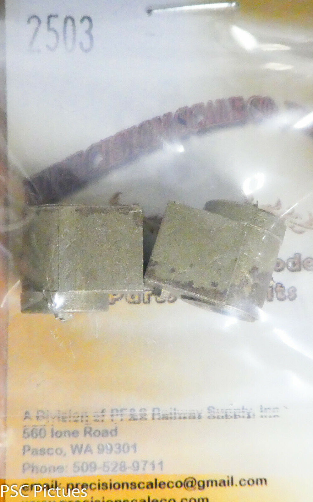 Precision Scale O #2503 Engine Cylinders (Brass Castings) O Scale