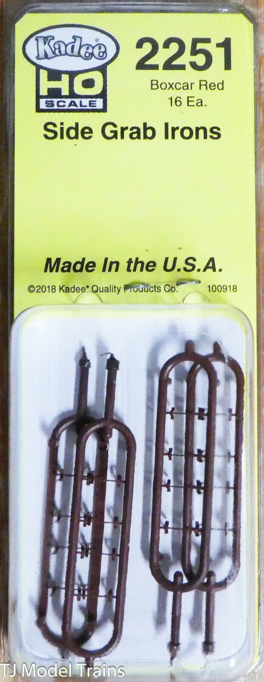 Kadee HO #2251  Side Grab Irons (Plastic Parts) Boxcar Red