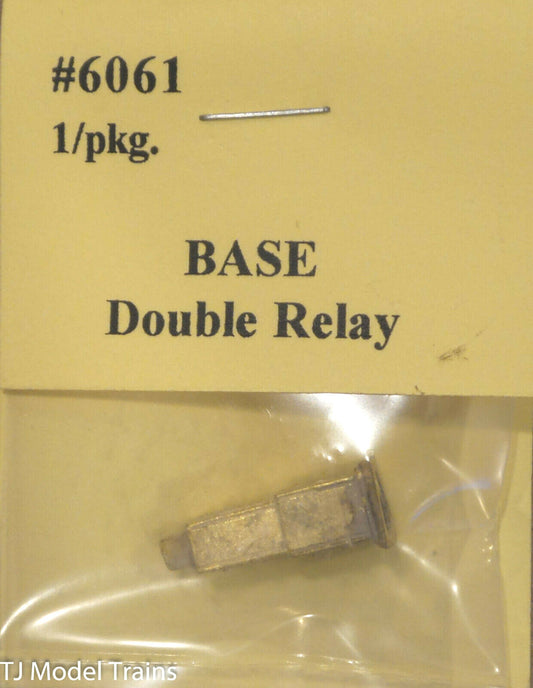 Tomar Industries #6061 Base Double Relay (Brass Casting) HO Scale