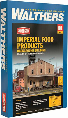 Walthers Cornerstone HO #933-3184 Imperial Food Products Background Building