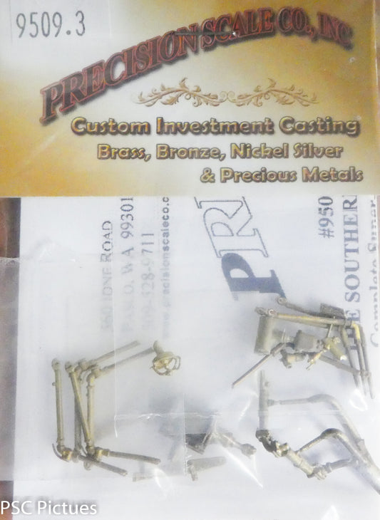 Precision Scale O #9209.3 Tender Detailing Kit for: PS-4 Pacific / 4-6-2