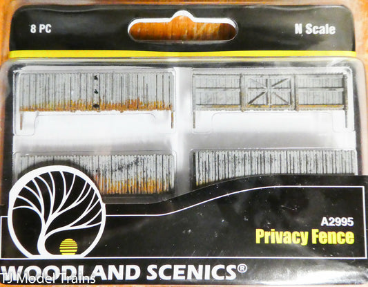 Woodland Scenics N #2995 Privacy Fence - Kit with Gates, Hinges & Planter Pins -