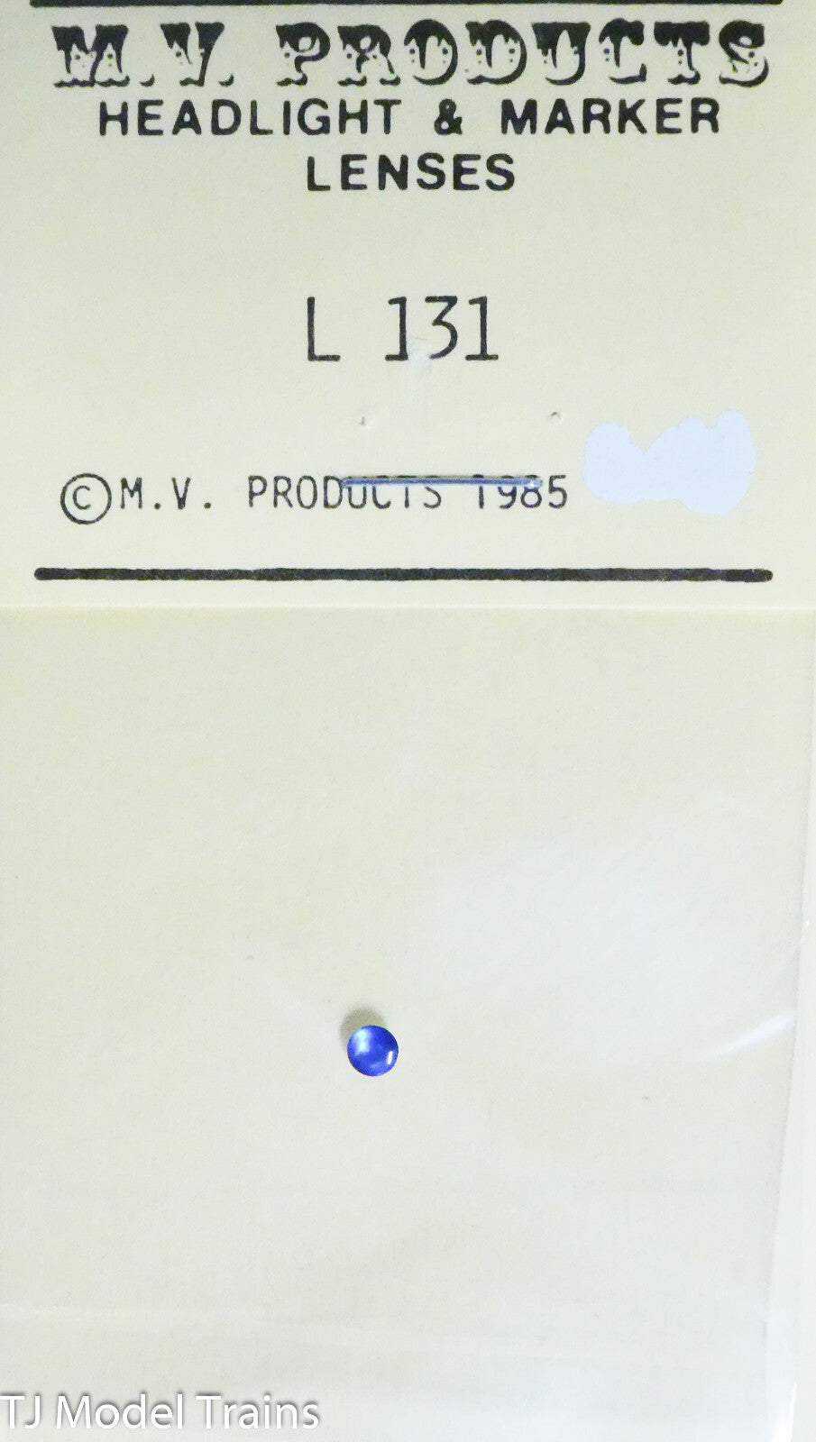 M.V. Products Lenses #131 / Lens .128" Blue (1 pkg)