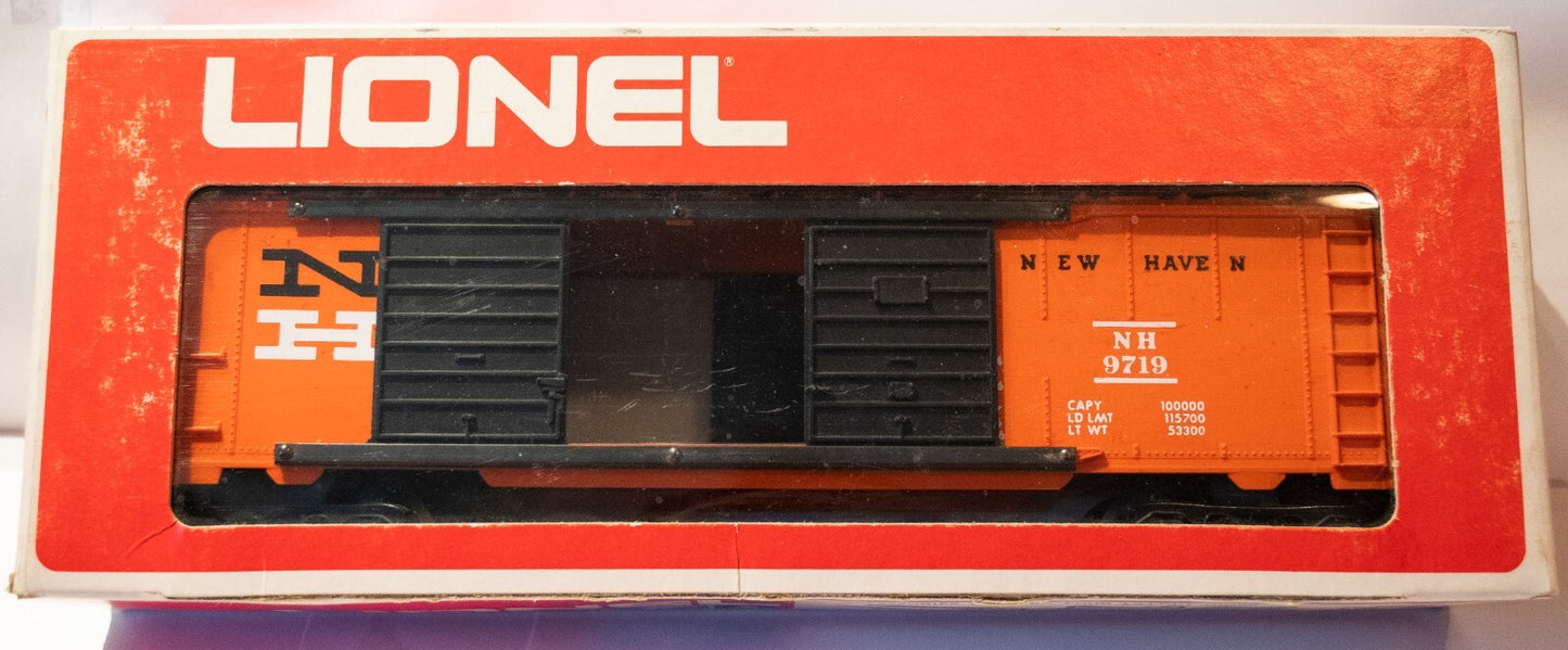 Lionel O Scale  #9719 New Haven Double Door Boxcar Orange & Black