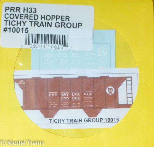 Tichy Train Group #10015 Decal for:Pennsylvania Railroad Class H33 Covered Hoppe