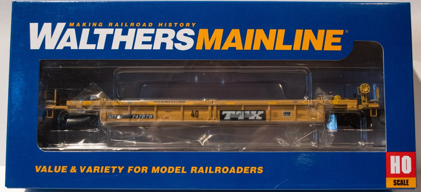 Walthers HO #910-8436 Thrall Rebuilt 40' Well Car - Ready to Run -- TTX DTTX #74