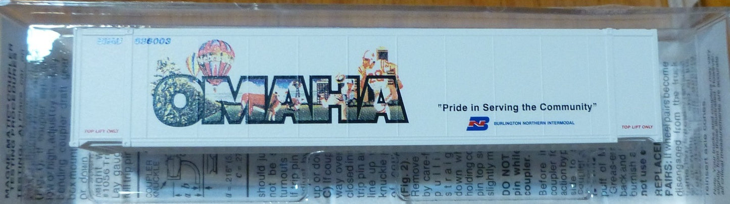 Micro-Trains Line #81720 Burlington Northern "OMAHA" 48' Container