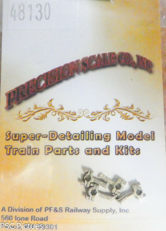 Precision Scale O #48130 (HO,O,S,A) Pipe Bracket/Pillow Block, .060" Core Brass