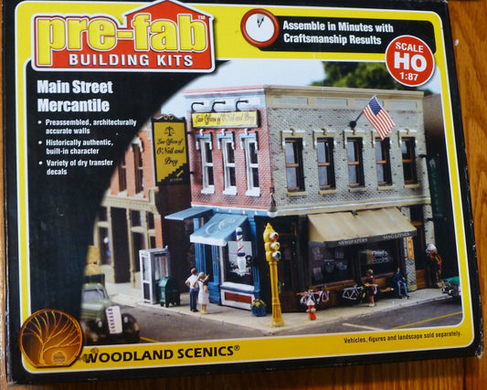 Woodland Scenics HO #5182 Main Street Merchantile (kit)