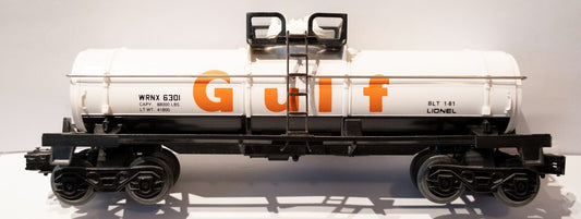 Lionel #6-6301 Gulf Oil WRNX 6301 Single Dome Tank Car