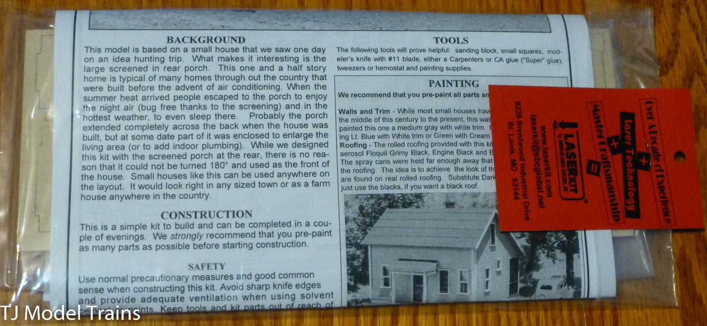 American Model Builders, Inc HO #139 Maple Street (Laser Cut Wood Kit)